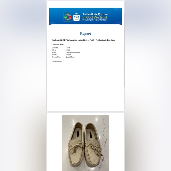 Auth Louis Vuitton Cream Monogram Embossed Leather Gloria Loafers Size 35 US 4.5 - Picture 12 of 12